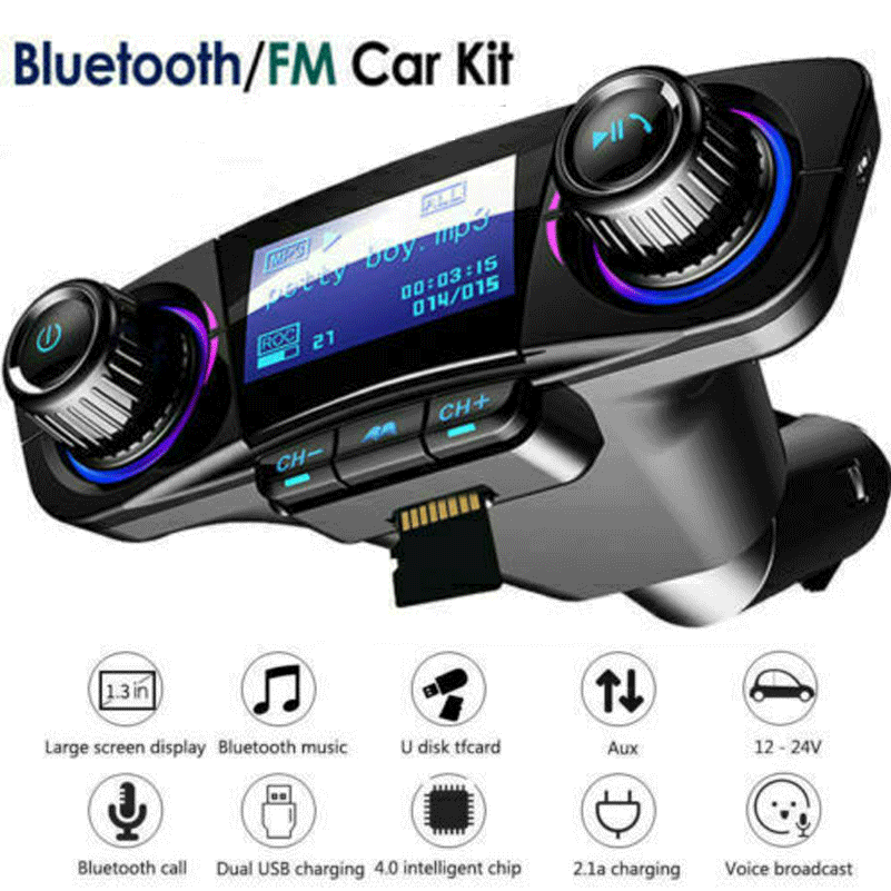Bluetooth автомобильный fm-передатчик MP3-плеер Hands free радио комплект USB