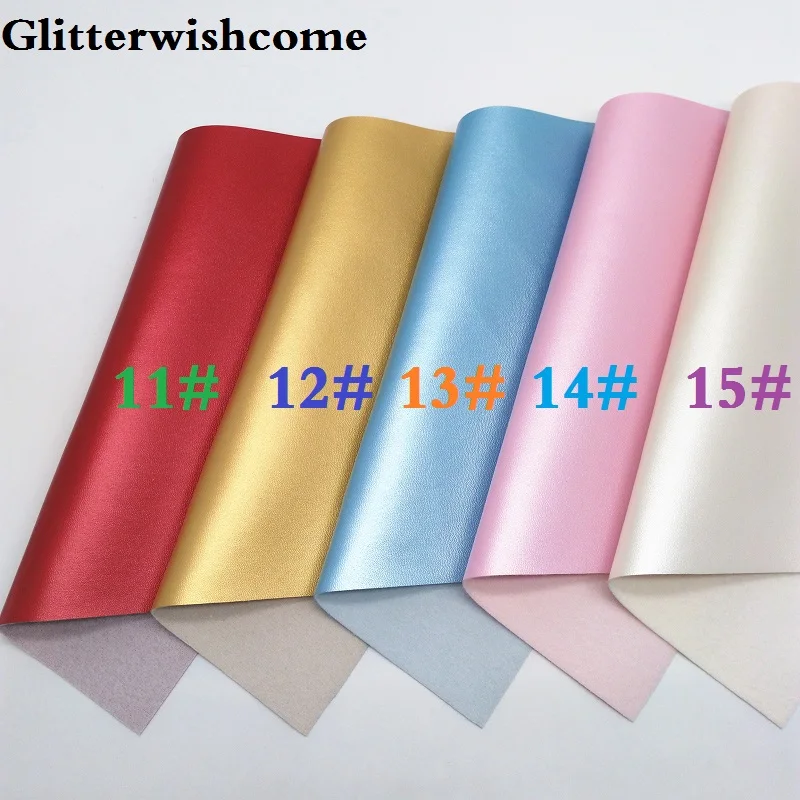 Ткань Glitterwishcome 21x29 см Размер A4 винил для бантов мягкая кожа наппа ткань из