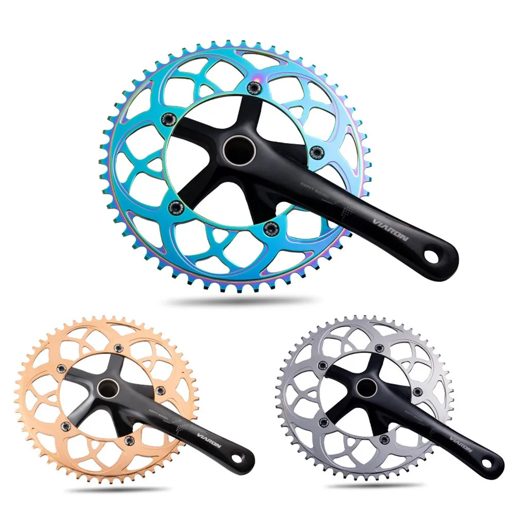 

54T/56T Bicycle Crank Chainwheel Floding Road Bike Chainwheel 130BCD Narrow Wide Chainring Crankset Aluminum Alloy Bike Parts