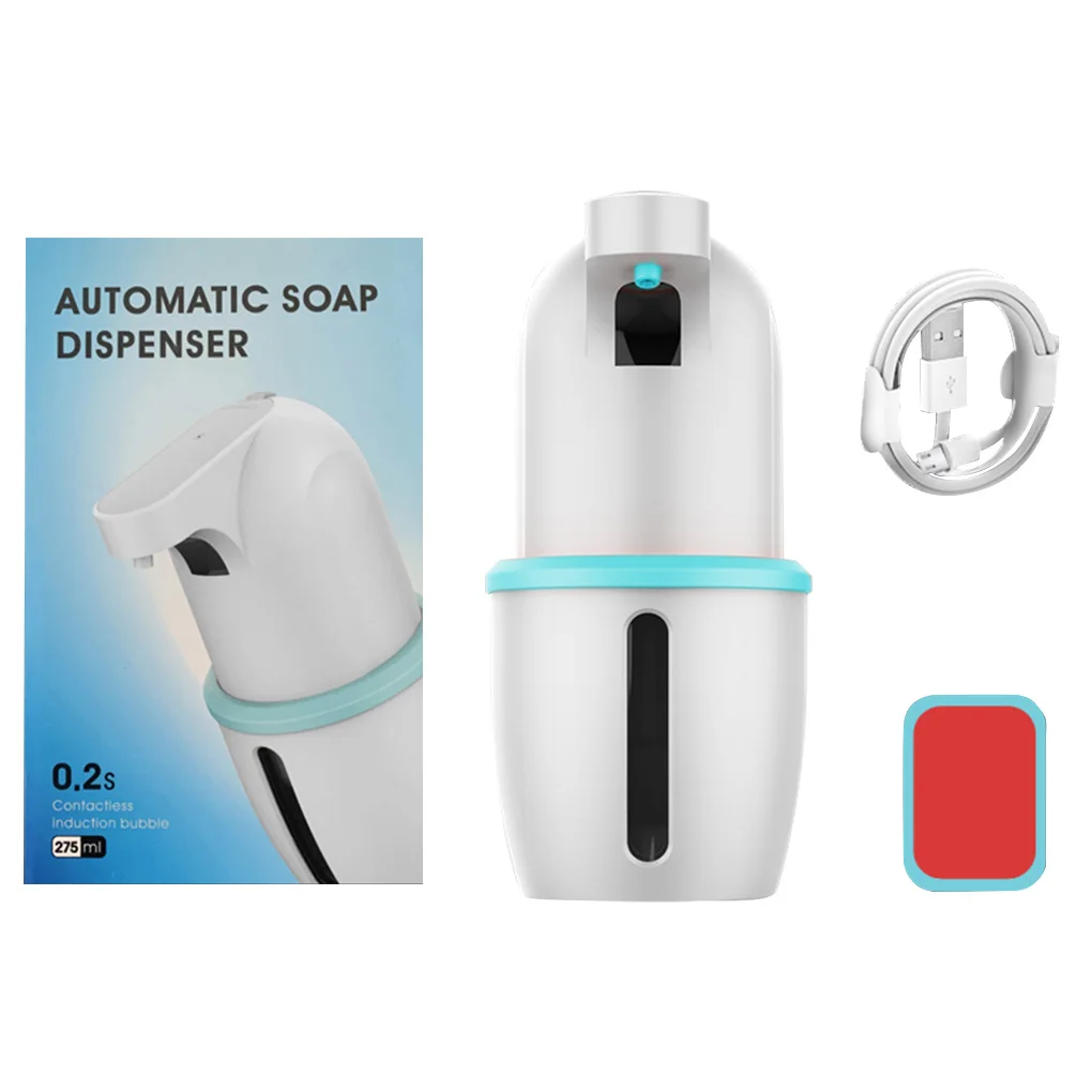 

Automatic Foaming Dispenser Wall Mounted Touchless USB Foam Container for Kitchen Toilet, Pink
