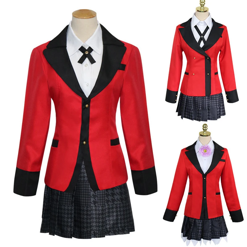Костюм для косплея Hallowen из аниме Kakegurui юмэко джабами униформа японских школьниц