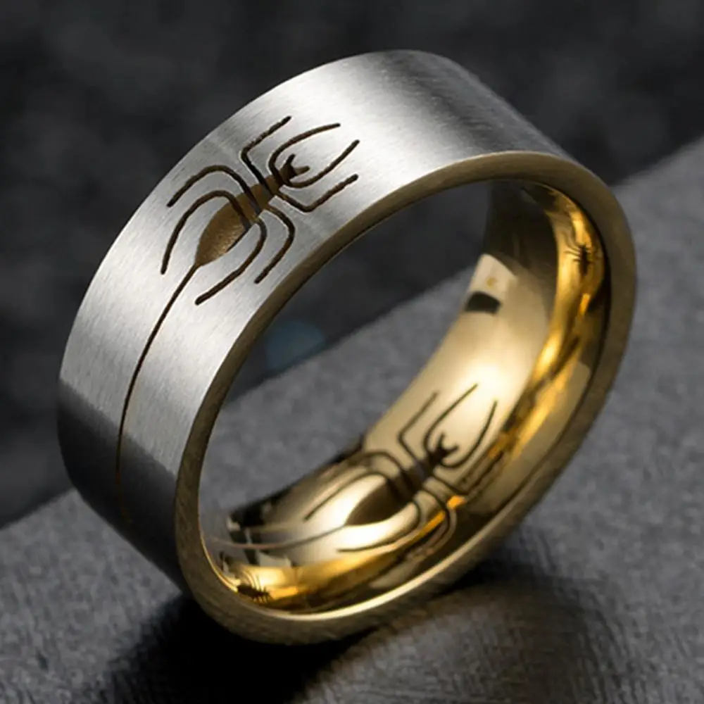 

Men's Spider High Quality Stainless Steel Rings For Spider Marvel Man Cool Ring Adorable Andrew Garfield