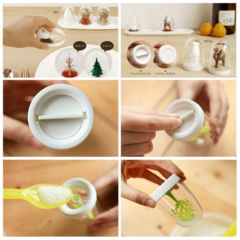 Кухонный креативный контейнер для хранения специй четыре сезона ящик животных