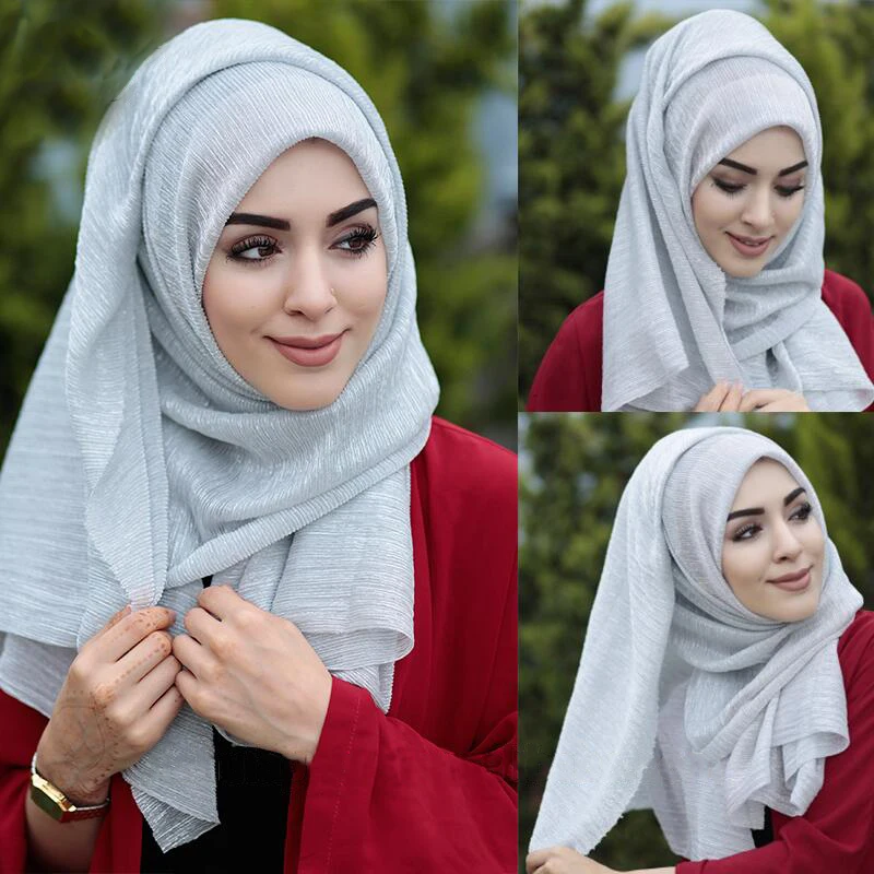 75*180CM Muslim Women Hijab Scarf Instant Shawl Islamic foulard Headscarf femme musulman hijabs Arab Headwrap Scarves kopftuch |