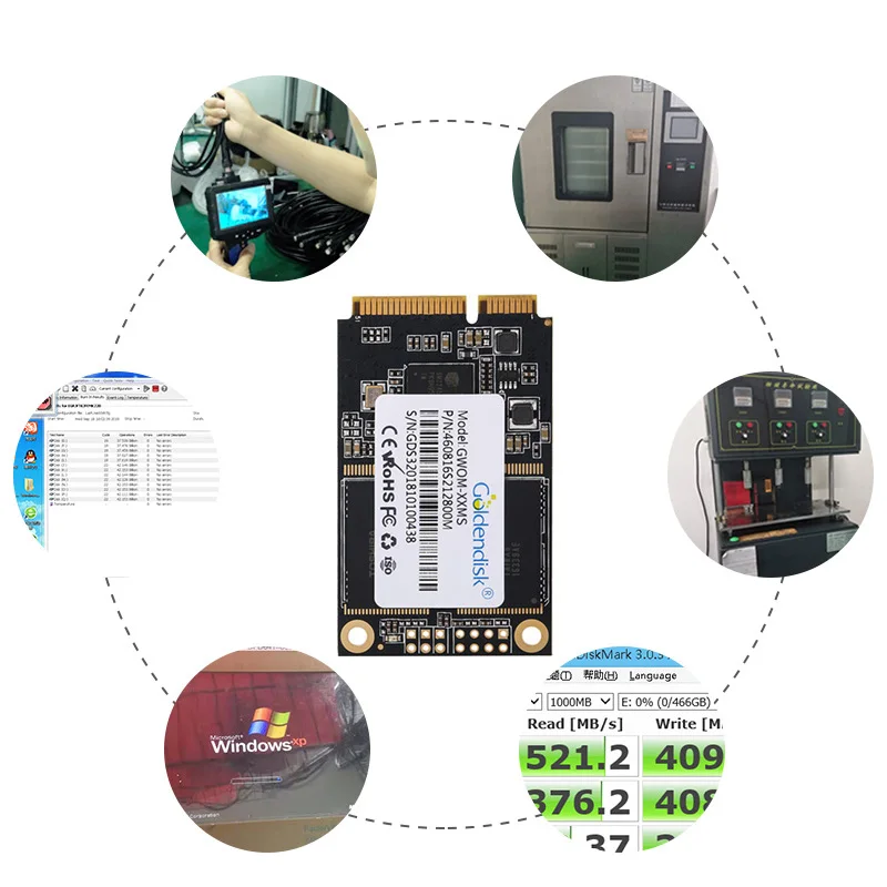 Goldendisk Новая акция 8GB MSATA mini SATA для Ad player AIO тонкий клиент Точка продаж машин