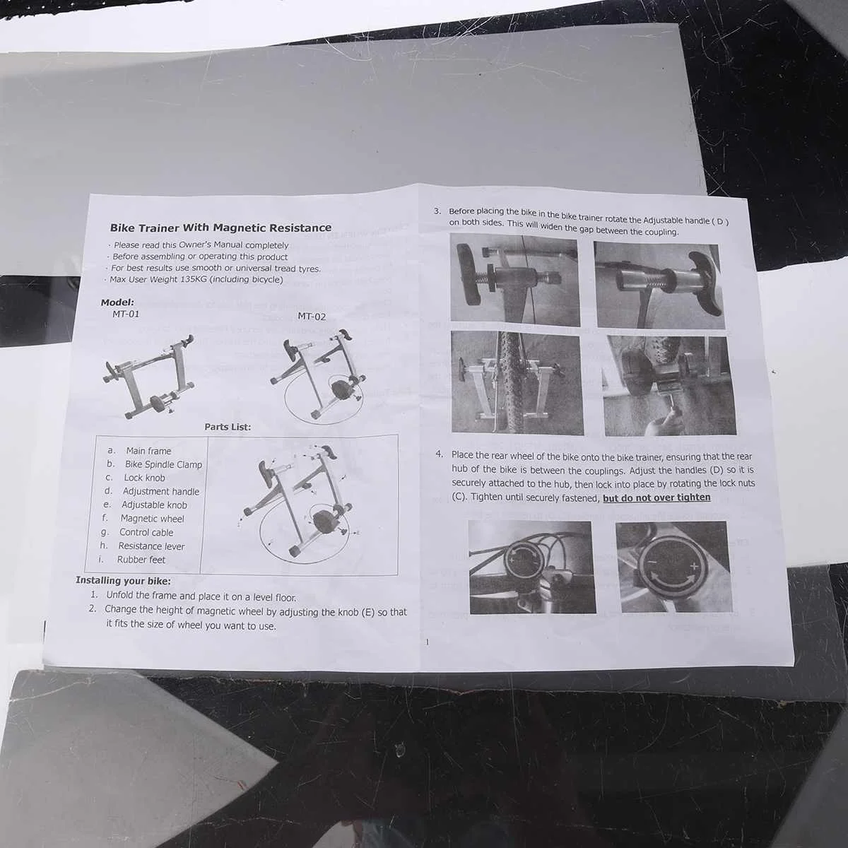 

Wireless Black Indoor Bicycle Bike Trainer Roller Exercise Fitness Indoor Home Training Stand 24-28inch