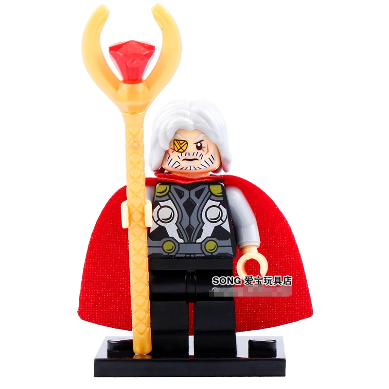 SingleSale Odin God с персоналом Тор Marvel Супер Герои Мстители minifig Сборная модель