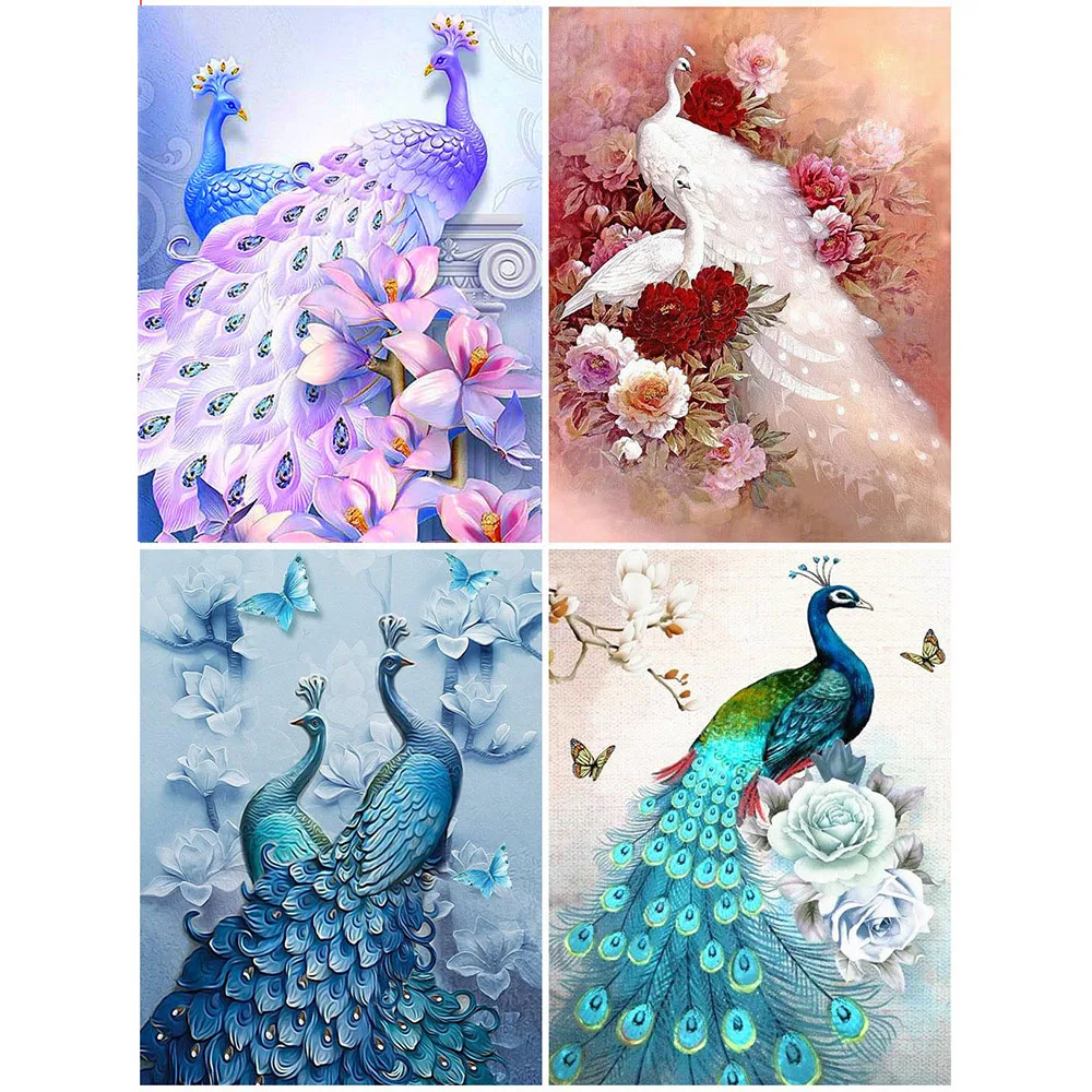 5D алмазная живопись Павлин вышивка крестиком животное полная выкладка