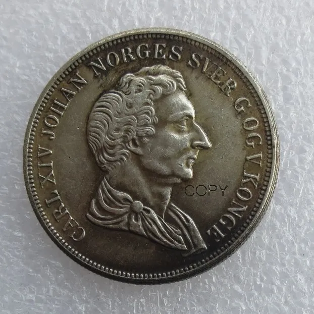 1844 Норвегия 1/2 специальный упаковщик и 1 специальный упаковщик посеребренные монеты