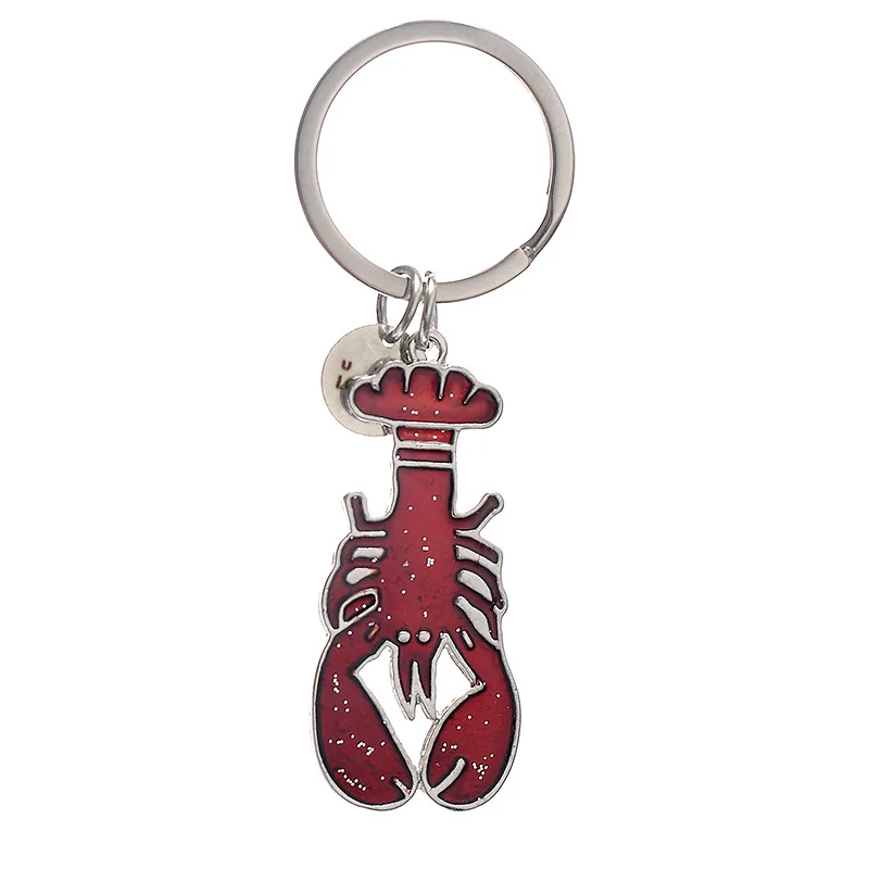 

Creative Lobster Keychain Fashion New Product Metal Trend Accessories Women Man Fine Gift Bag Car Key Pendant Charm Keyring Hot