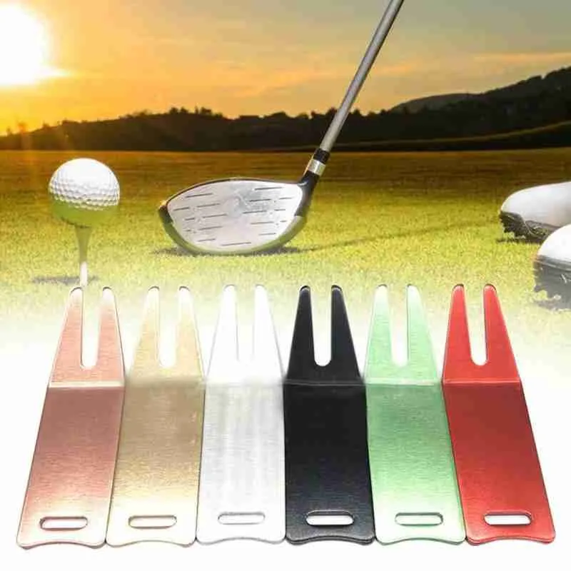 6 цветов Гольф Зеленая вилка для гольфа Ремонт Divot газон аксессуар паттинг