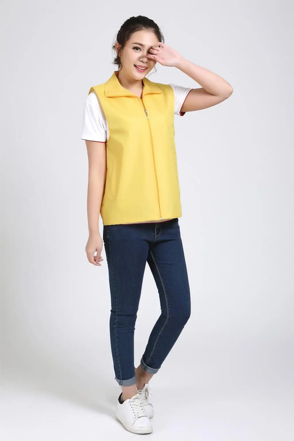 

2021 new couple casual summer sleeveless vest men and women solid color vest