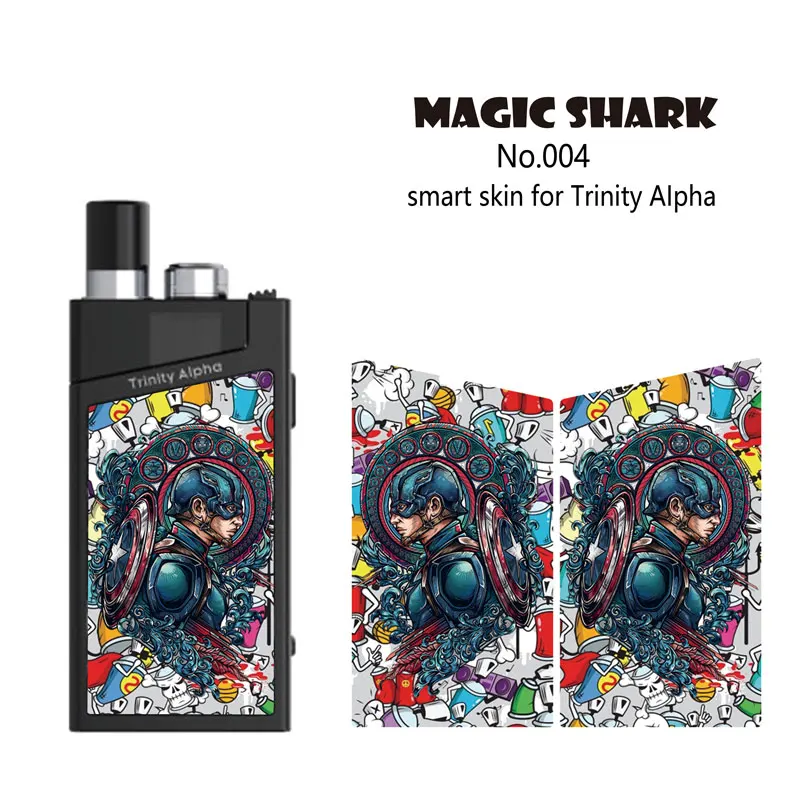 Чехол для вейпа Magic Shark Captain America Journey to the West Stone Game of Thrones пленка Smok Trinity Alpha |