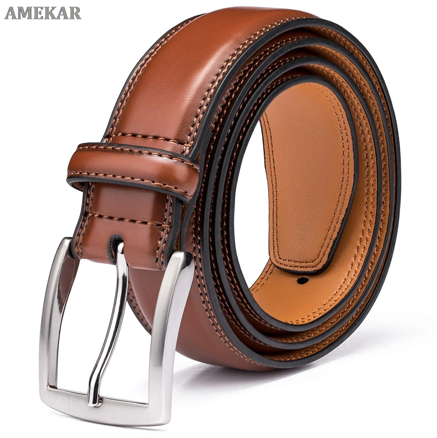 

Men's Genuine Leather Dress Belts Made with Premium Quality - Classic and Fashion Design for Work Business and Casual