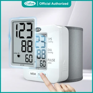 Cofoe Монитор артериального давления на запястье Цифровой автоматический измеритель артериального давления Медицинское оборудование портативный сфигмоманометр Тонометр Медицинский английский голос манжеты
