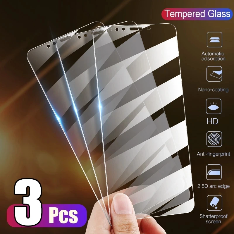 

3Pcs Tempered Glass For Samsung Galaxy A50 A51 A01 A81 S20 FE Screen Protector For Samsung A71 A10 A20 A30 A40 A60 A70 Glass