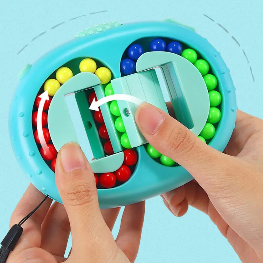 Волшебная игрушка-головоломка-Волшебный куб вращающаяся игрушка волшебные бобы