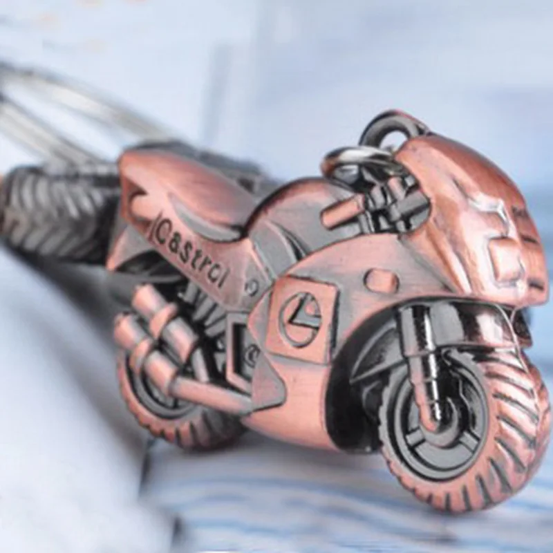 

Creative Motorcycle Model Keychain 3D Simulation Model Autocycle Key Chain Key Ring Metal Pendant Car Keyring Accessories Gift