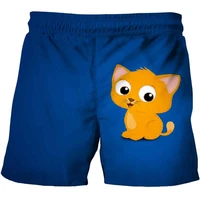 kids cartoon cat shorts cartoon print swimwear boy swimsuit swimming trunks set beach short for toddler children ba%c3%b1ador ni%c3%b1o 4y