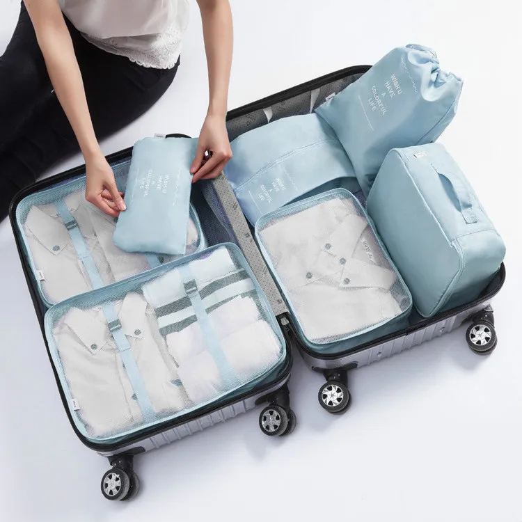 Organizador 7pcs/set Travel Accessories Package Organizer Packing Organizers Neat Sort for Shirt Pants Bra Socks |