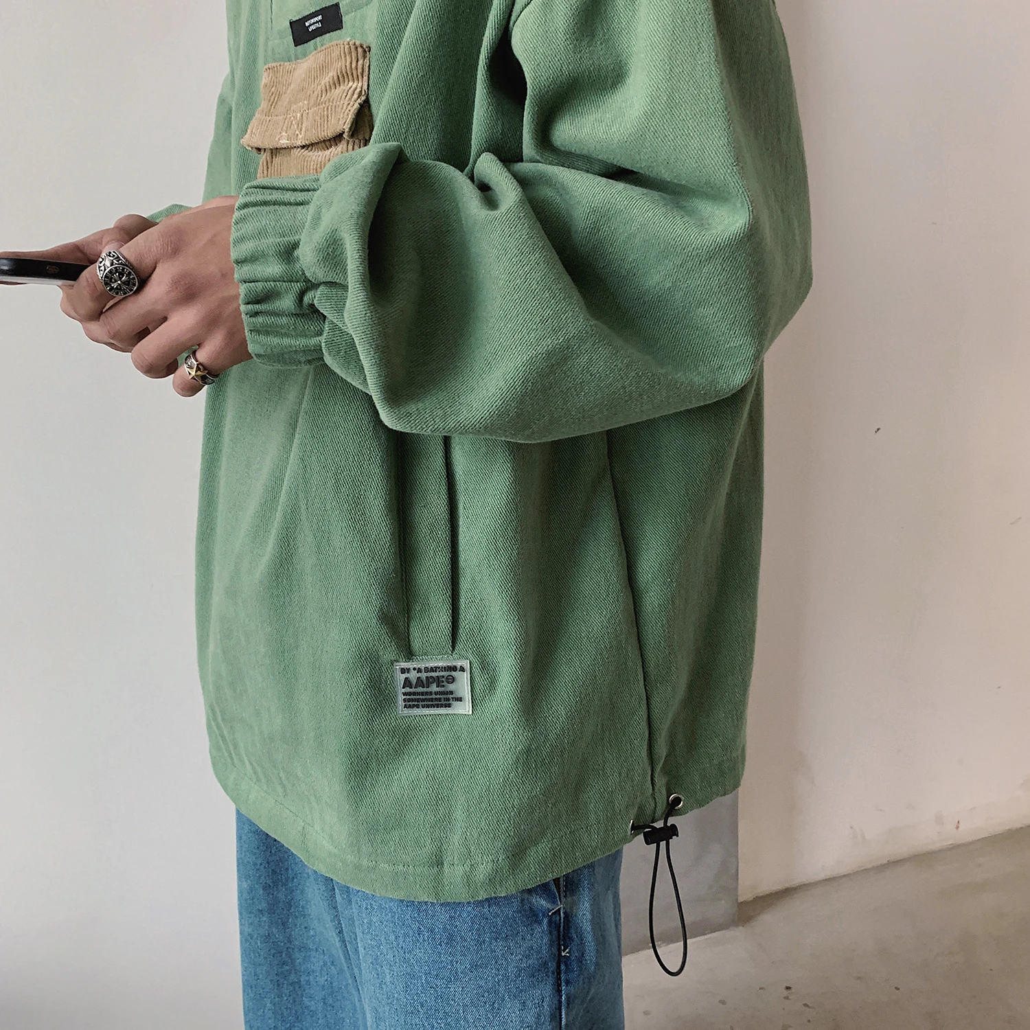 2019 мужская куртка с карманом и капюшоном на молнии толстовки хлопковые пальто