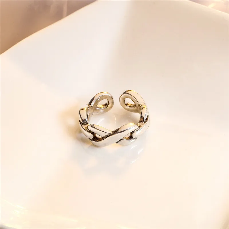 Fashion Silver Plated Rings For Women Jewelry Charm Twist Girls Lady Finger Accessories Princess Ring Bijou | Украшения и