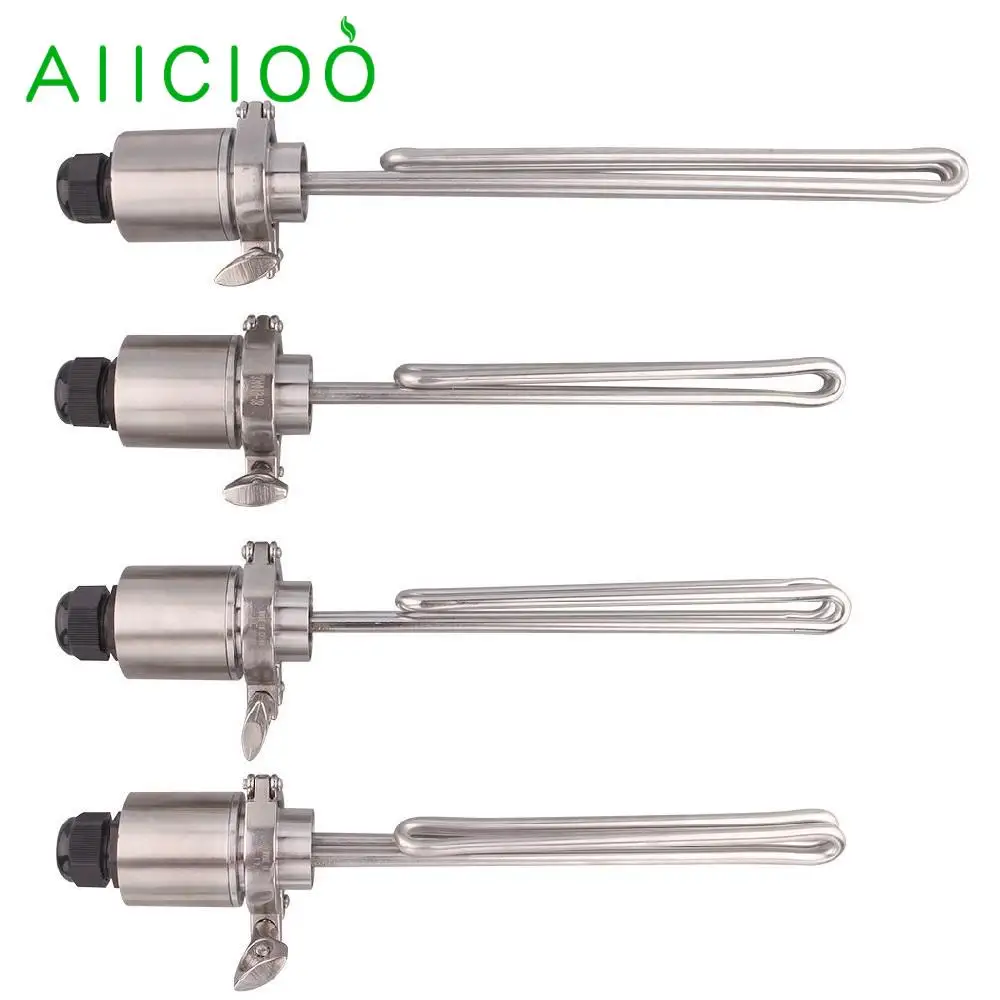 

AIICIOO 1.5inch Tri-clamp Immersion Heater Heating Element with SUS cover for Liquid OD50.5mm 240v 2500w/3500w/4500w/5.5kw