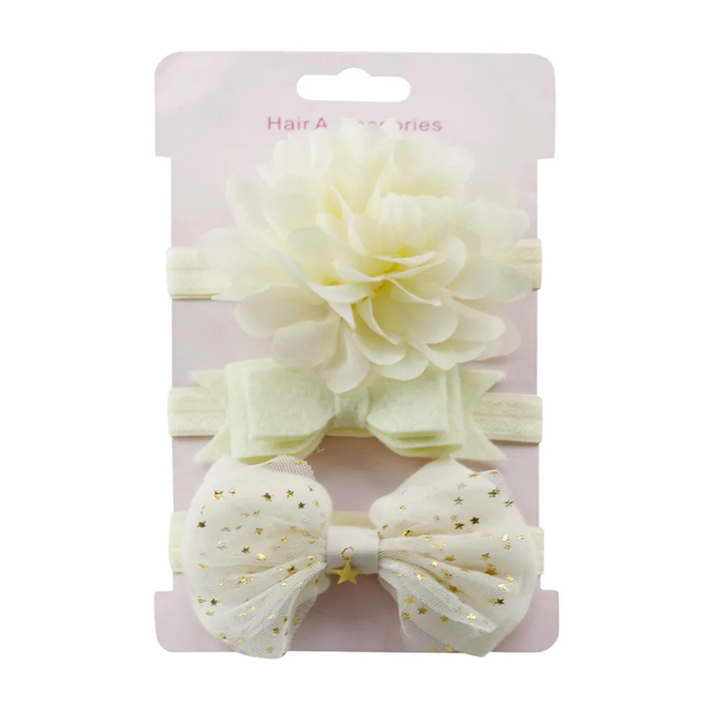 2020 3 pcs Children Floral Headband Girls Baby Accessories Elastic Loop Set New Arrival Dropshipping# Jan | Детская одежда и обувь