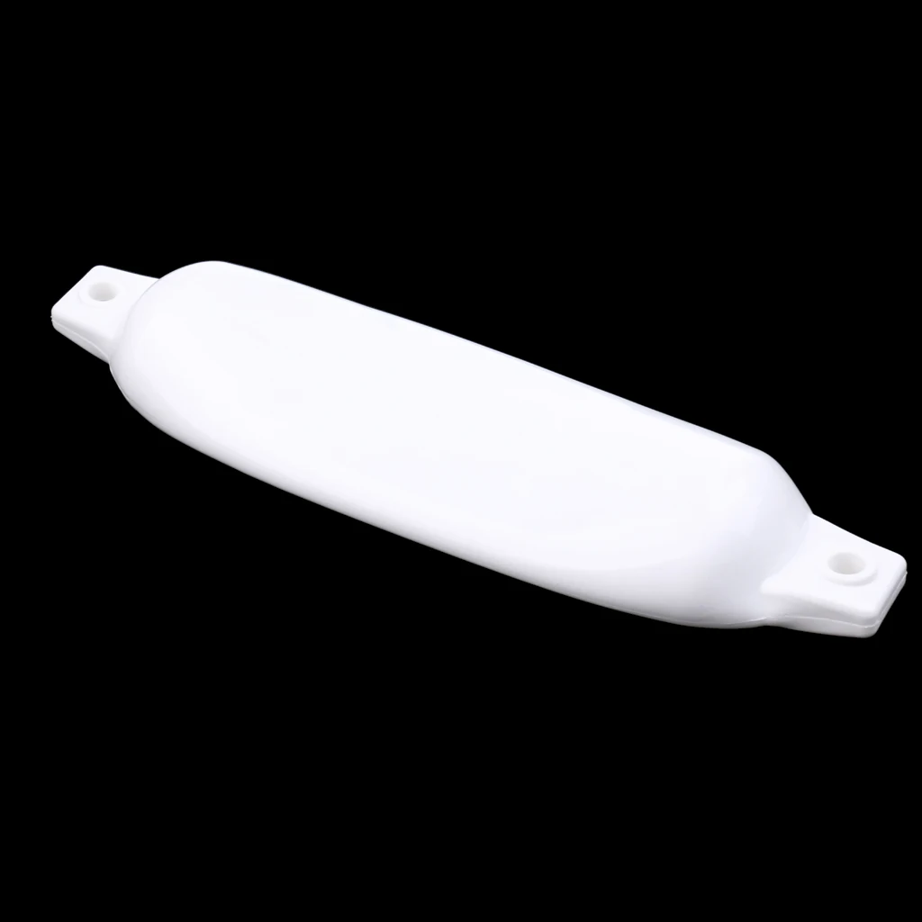 

White PVC Ribbed Marine Yacht Boat Fender Bumper Dock Shield Guard Protection 16.5' x 4.33'