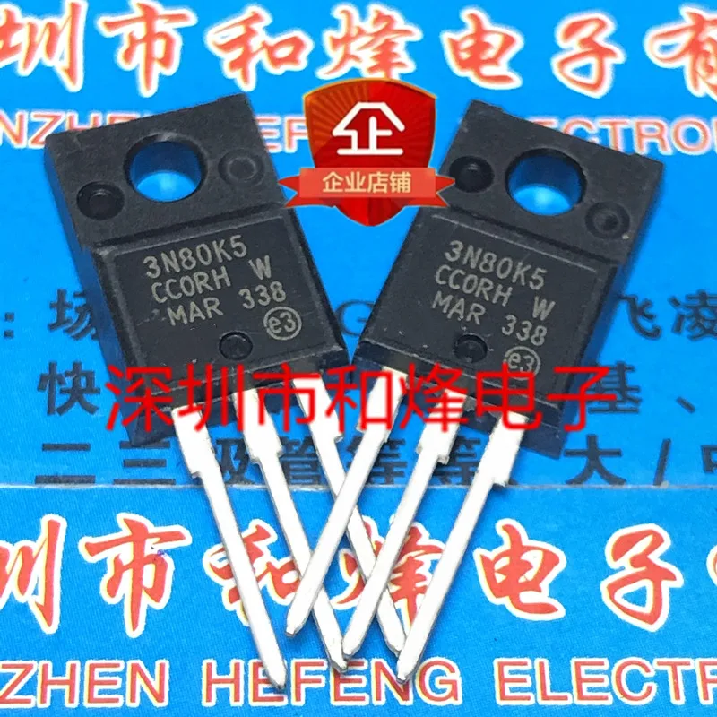 10 шт. 3N80K5 STF3N80K5 TO-220F 800V 2.5A 100% новый и оригинальный | Электронные компоненты