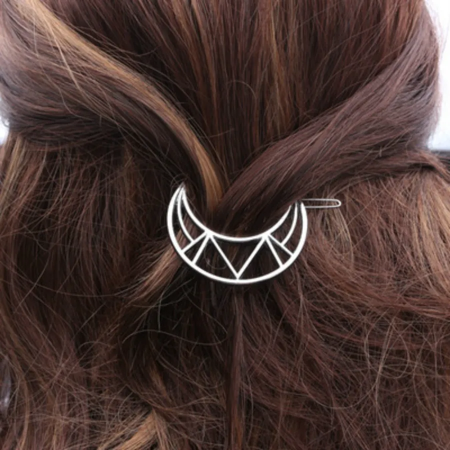 Геометрическая заколка для волос Элегантный головной убор женщин треугольная