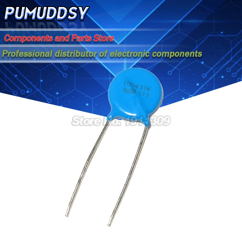 10 шт. Варистор 10D431K 430 в piezoresistor 10D431|Резисторы| |