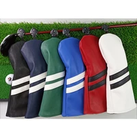 3x golf driver wood covers synthetic leather deluxe club head covers