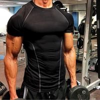 compression t shirt men short sleeve sporting skinny tee shirt male gyms running t shirt fitness sports men t shirts
