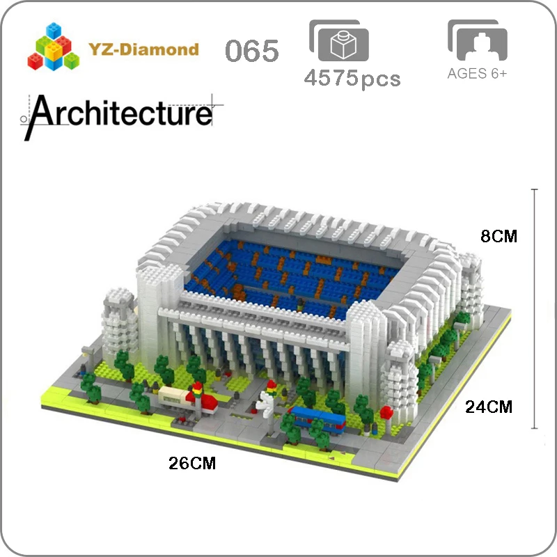 YZ 065 всемирно известный клуб Реал Мадрид футбольное поле стадион 3D модель Мини