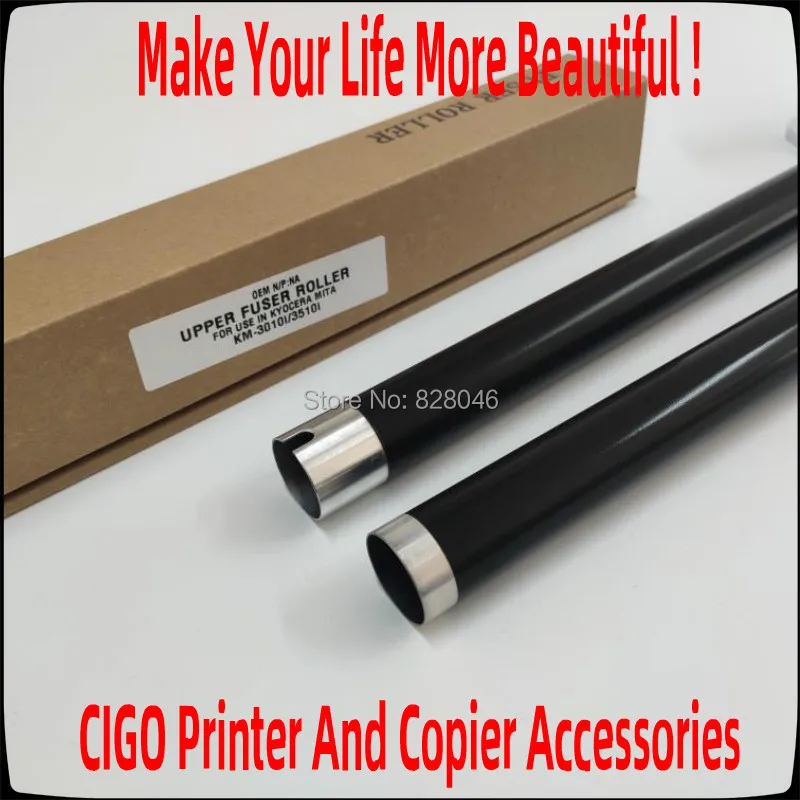 Фото Верхний ролик термоэлемента для принтера Copystar CS kyocera TASKalfa 3010i 3011i 3510i 3511i, 3010 3011 3511 Ролик нагревателя, 10 шт №1