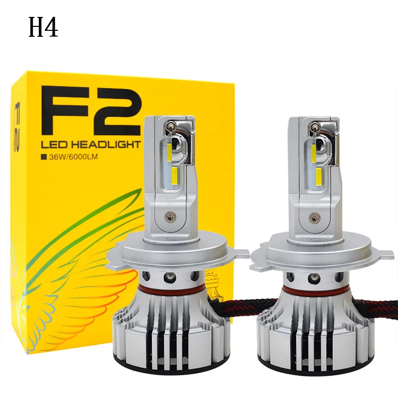 Автомобильная светодиодсветильник лампа HIDLT F2 H4 H7 H8 H11 HB3 9005 HB4 9006 72 Вт 6500 лм чипы CSP