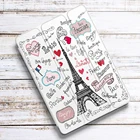 Чехол с Эйфелевой башней для Air 4 iPad Pro 11, чехол 2021 с держателем для карандашей 10,2 8th 7th Mini 5 Air 2, силиконовый чехол 2020 10,5 Air 3