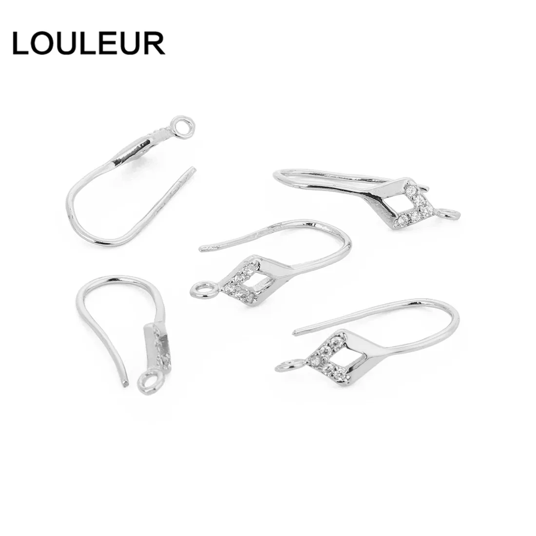 Louleur, 2 шт./лот, u-образные серьги в форме листа, крючок для женщин, сделай сам, серьги, модные ювелирные аксессуары, серьги, застежки, крючки