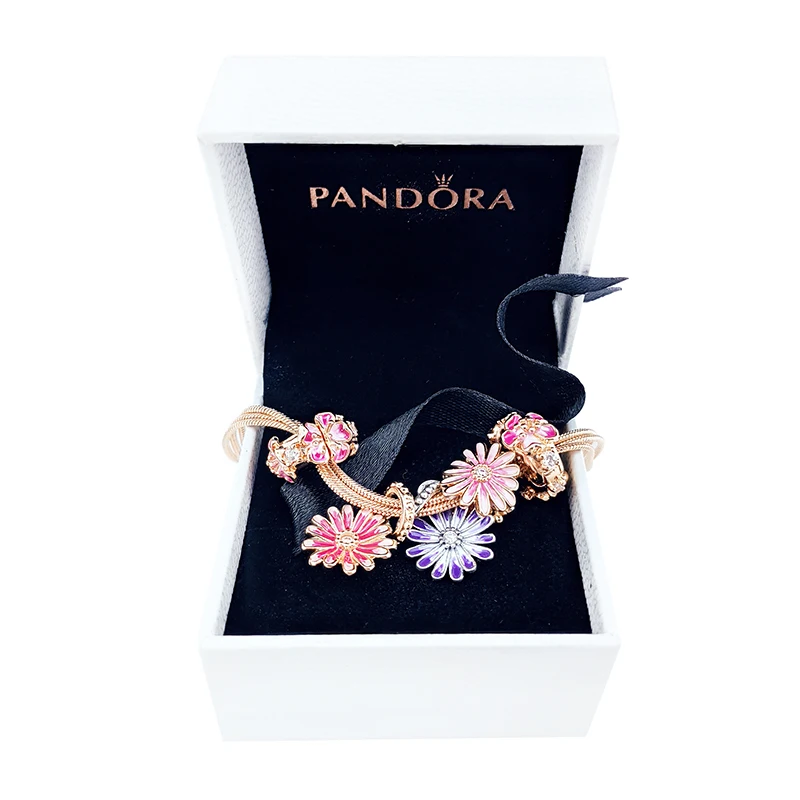 

Pandora Daisy Bracelet Set Rose Gold Purple Color New Arrival