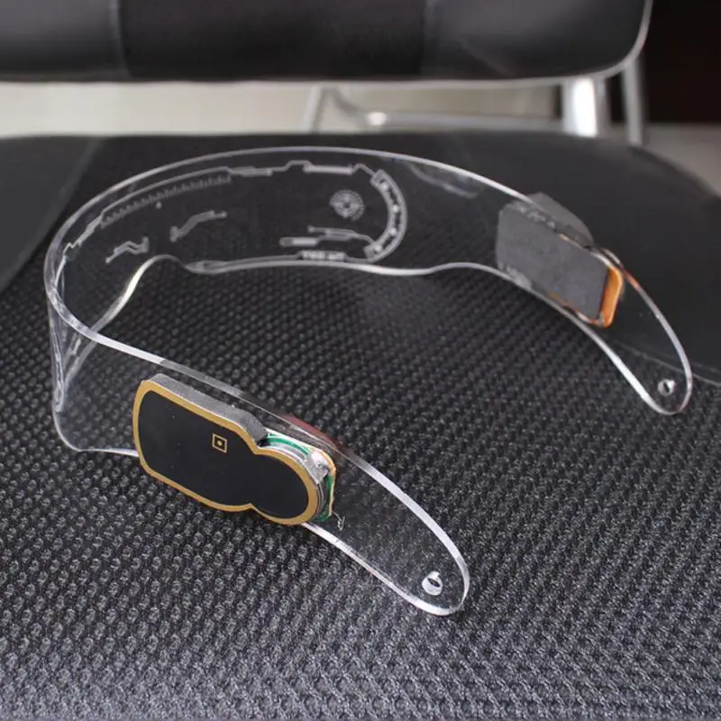 LED Luminous Glasses For Party Electric Syllable Disco Bar High-tech Decoration Super Cool Neon Light Up Visor Eyeglasses | Дом и сад