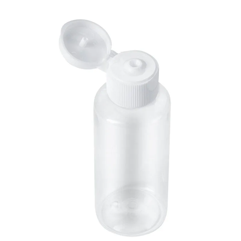 

20Pcs Flacon Vde Plastique 10ml/30ml/50ml/60ml/100ml/120ml Makeup Empty Plastic Bottles Flip Cap For Liquid Lotion Cream
