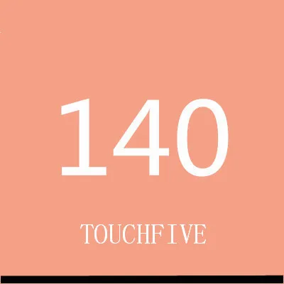 TOUCHFIVE 168 цветов одиночные художественные маркеры Кисть ручка эскиз на спиртовой основе маркеры двойная головка манга ручки для рисования товары для рукоделия - Цвет: 140-light pink