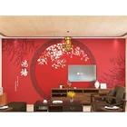 3D обои в китайском старинном стиле Красная Настенная роспись запрещенного города и зала ханьфу античное украшение фоновая стена