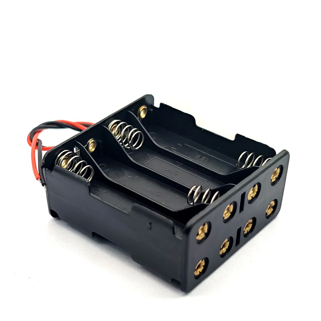 8 x AAA 12V батарейный блок назад к задней панели держатель 8AAA чехол для аккумулятора