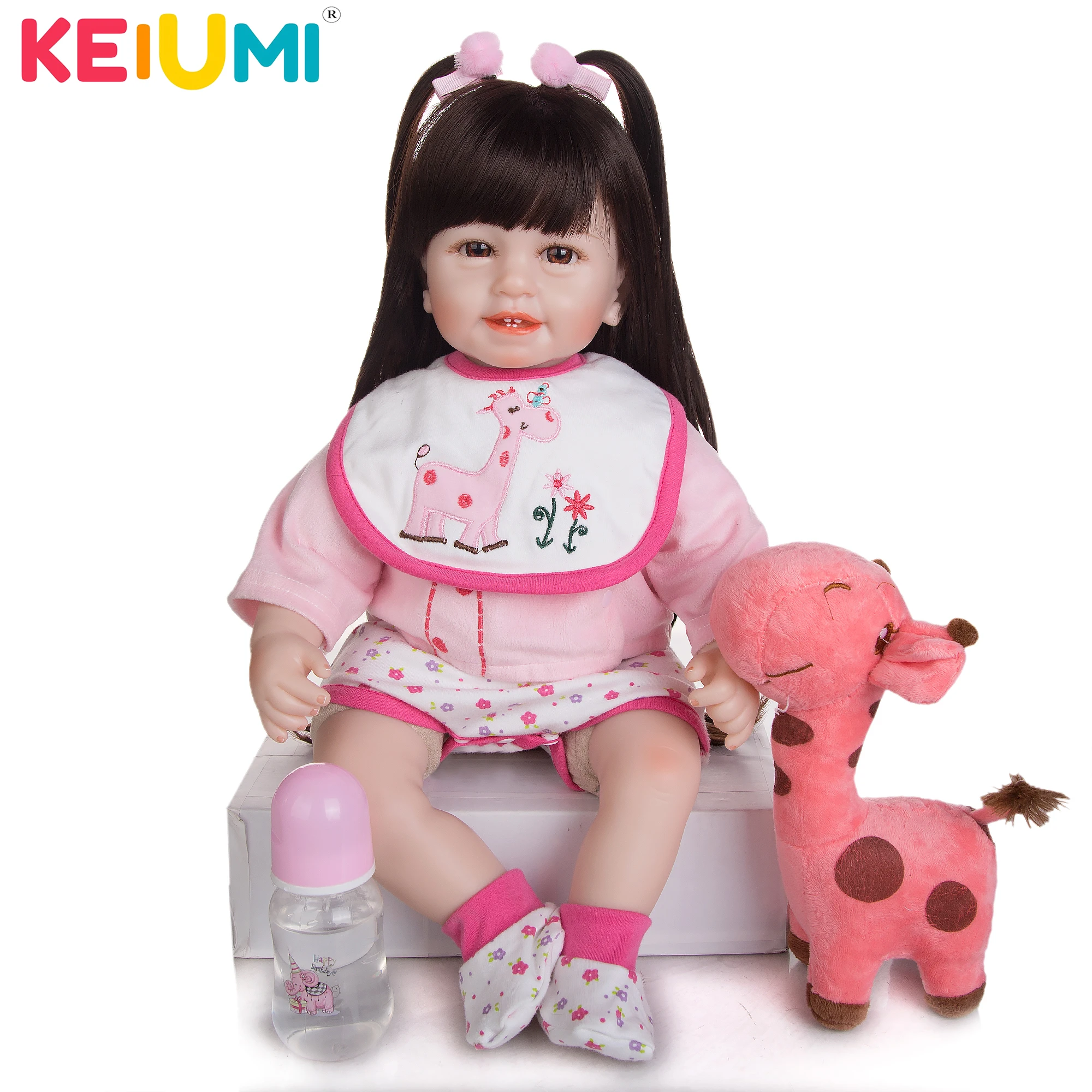 Кукла реборн KEIUMI специальная кукла младенец с улыбающимся лицом 22 дюйма 55 см