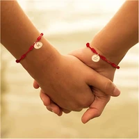 zodiac constellation bracelets string for women men coin 7 knots red rope bracelet lucky amulet birthday gift teen jewelry