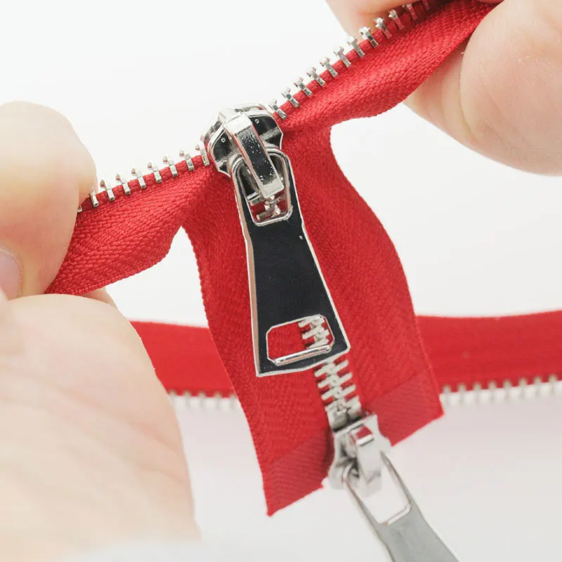 5# Jacket Metal Zipper Double Slider Two-Way Zips Open End For DIY Handmake Sewing Coat Clothing Tailor Repair Accessories Tool | Дом и сад