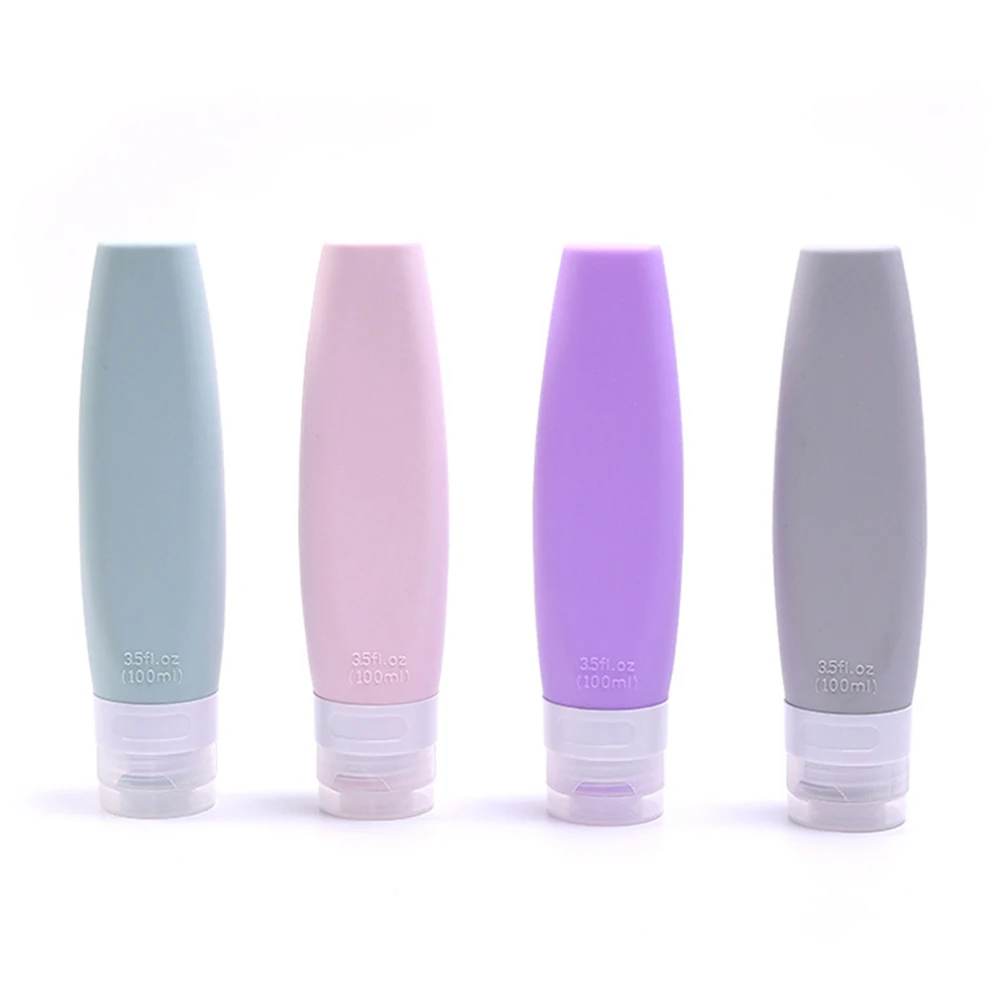 

Portable Mini Silicone Gel Packaging Bottle Travel Sub-bottling Set Empty Cosmetic Refillable Containers Spray Bottle 60ml 100ml