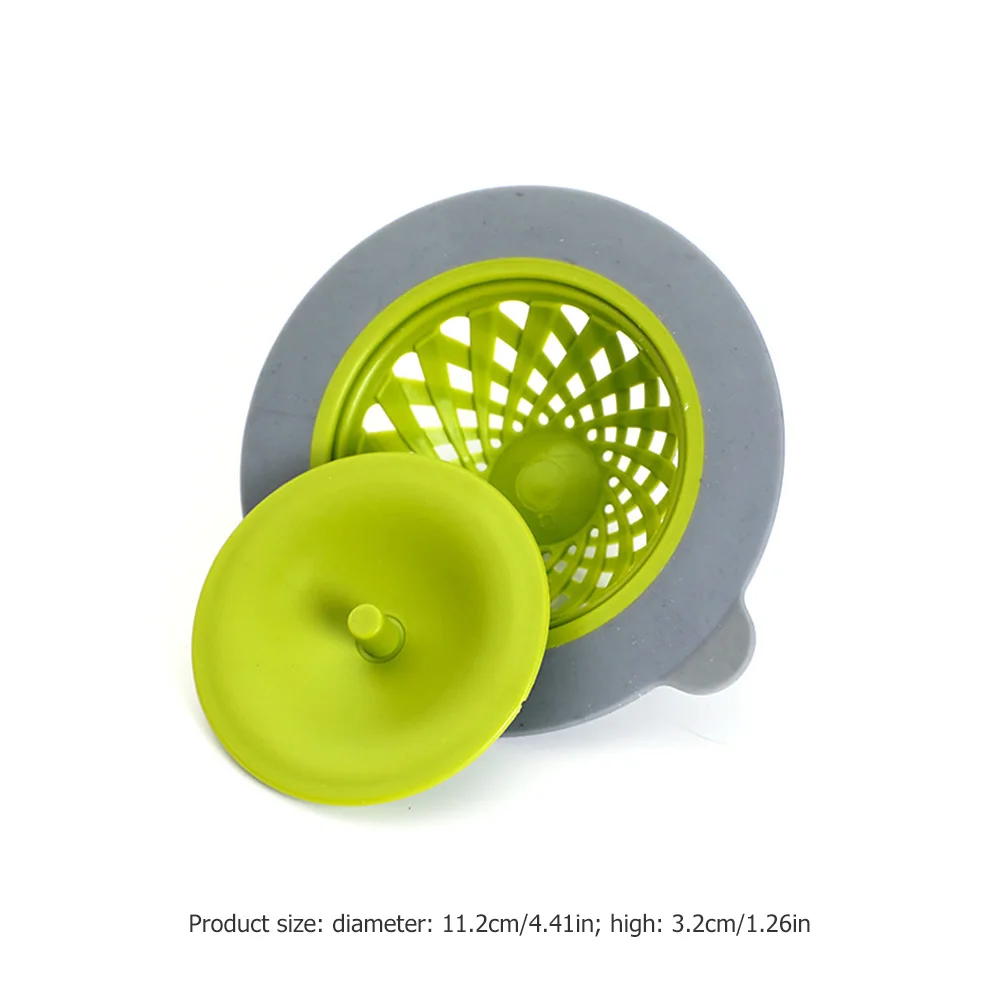 

Sink Silicone Hair Stopper Catcher Anti-clogging Bathroom Shower Floor Drain Kitchen Sewer Strainer for Household Decora